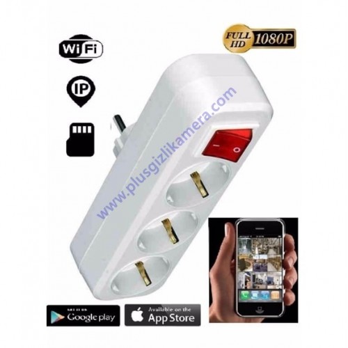 Kablosuz 3 lü Priz Wifi Kamera